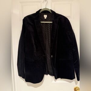 J. Crew Women’s Black Velvet Jacket